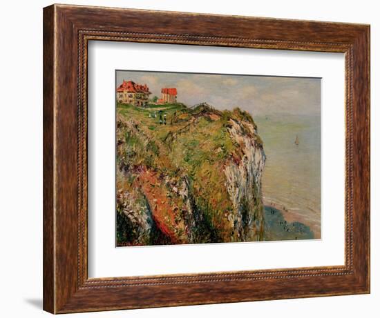 Cliff at Dieppe, 1882-Claude Monet-Framed Giclee Print