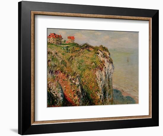 Cliff at Dieppe, 1882-Claude Monet-Framed Giclee Print