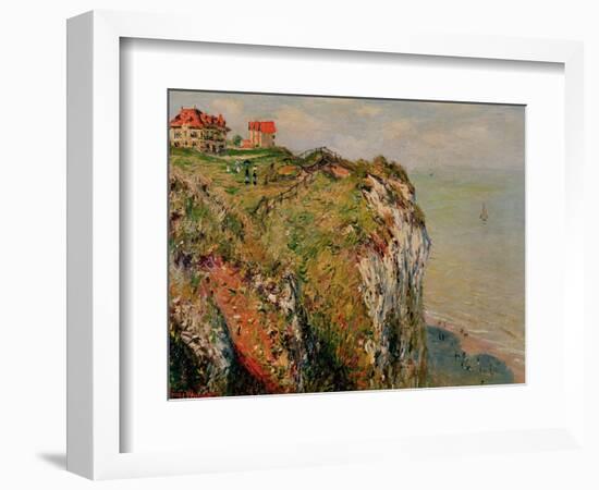 Cliff at Dieppe, 1882-Claude Monet-Framed Giclee Print