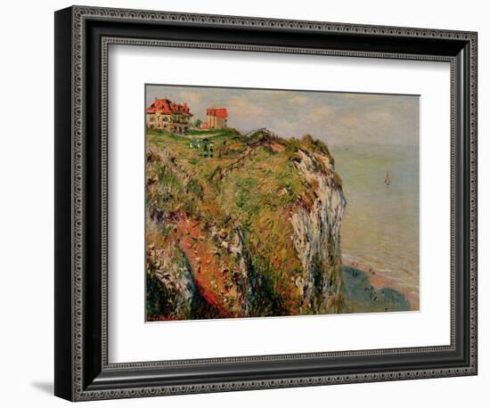 Cliff at Dieppe, 1882-Claude Monet-Framed Giclee Print