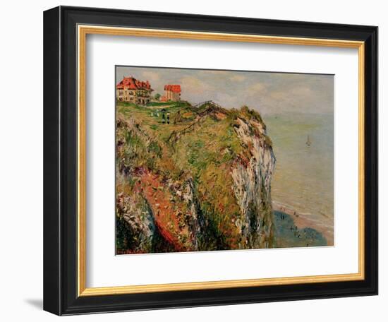 Cliff at Dieppe, 1882-Claude Monet-Framed Giclee Print