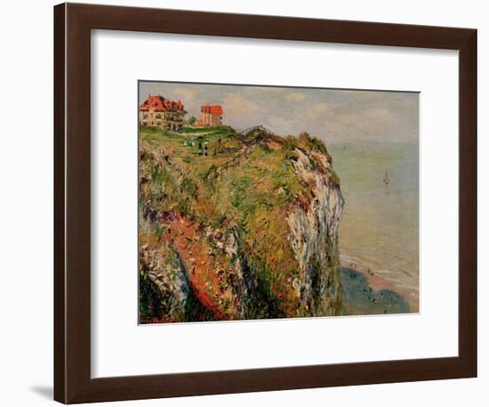 Cliff at Dieppe, 1882-Claude Monet-Framed Giclee Print