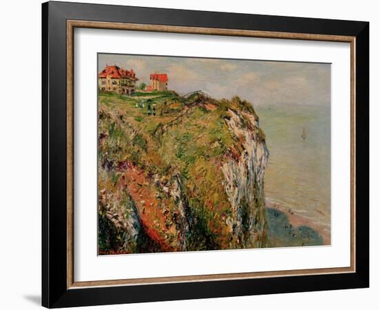 Cliff at Dieppe, 1882-Claude Monet-Framed Giclee Print