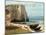 Cliff at Etretat after the Storm-Gustave Courbet-Mounted Art Print