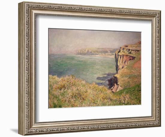 Cliff at Varengeville, 1882-Claude Monet-Framed Giclee Print