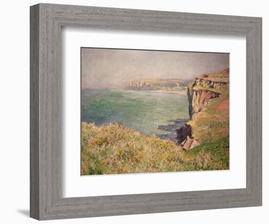 Cliff at Varengeville, 1882-Claude Monet-Framed Giclee Print