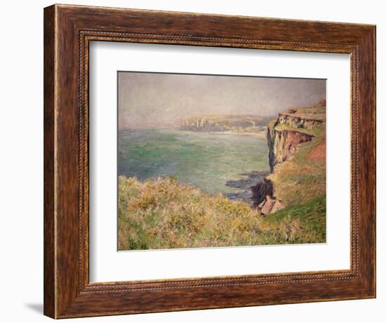 Cliff at Varengeville, 1882-Claude Monet-Framed Giclee Print