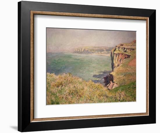 Cliff at Varengeville, 1882-Claude Monet-Framed Giclee Print