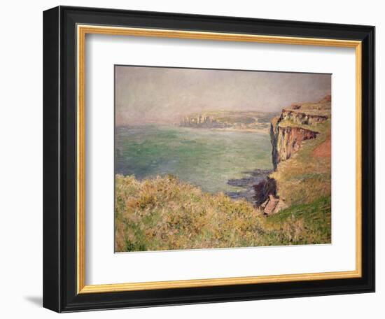 Cliff at Varengeville, 1882-Claude Monet-Framed Giclee Print