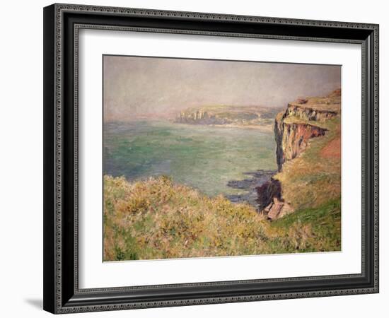 Cliff at Varengeville, 1882-Claude Monet-Framed Giclee Print