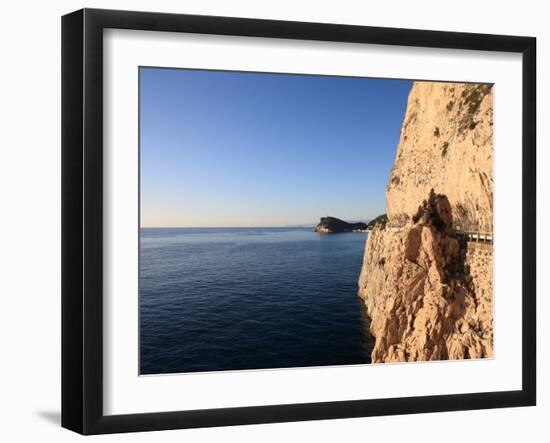 Cliff, Capo Noli, Liguria, Italy-Vincenzo Lombardo-Framed Photographic Print