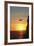 Cliff Diver above Setting Sun-Bob Krist-Framed Photographic Print