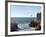 Cliff Diver Diving From El Mirador at Paseo Claussen, Mazatlan, Mexico-Charles Sleicher-Framed Photographic Print