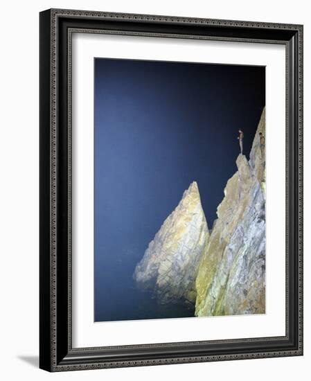 Cliff Divers, Guerrero, Mexico-Russell Gordon-Framed Photographic Print