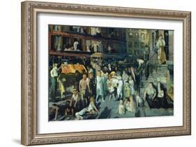 Cliff Dwellers-George Bellows-Framed Art Print