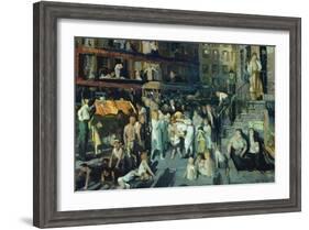 Cliff Dwellers-George Bellows-Framed Art Print