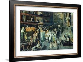 Cliff Dwellers-George Bellows-Framed Art Print