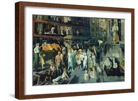 Cliff Dwellers-George Bellows-Framed Art Print