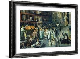 Cliff Dwellers-George Bellows-Framed Art Print