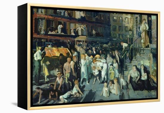 Cliff Dwellers-George Bellows-Framed Stretched Canvas