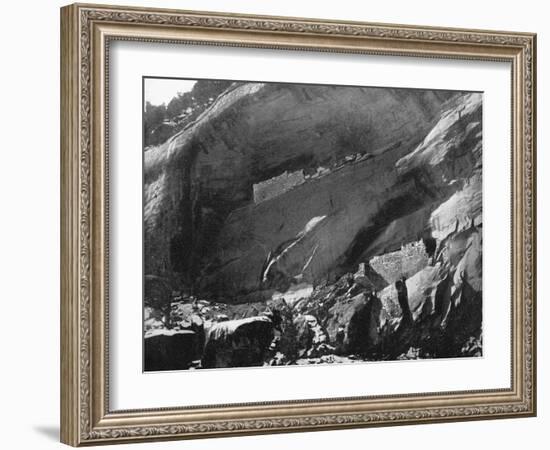 Cliff Dwellings, Mancos Canyon, Arizona, USA, 1893-John L Stoddard-Framed Giclee Print