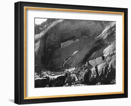 Cliff Dwellings, Mancos Canyon, Arizona, USA, 1893-John L Stoddard-Framed Giclee Print