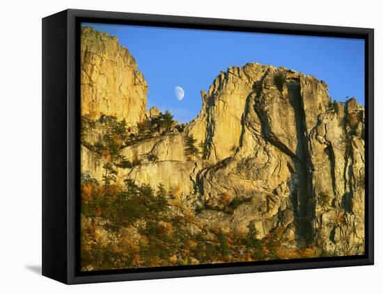 Cliff Formation, Monongahela National Forest West Virginia, USA-Charles Gurche-Framed Premier Image Canvas