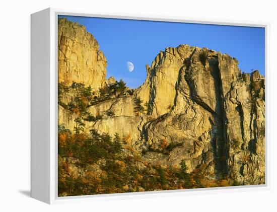 Cliff Formation, Monongahela National Forest West Virginia, USA-Charles Gurche-Framed Premier Image Canvas