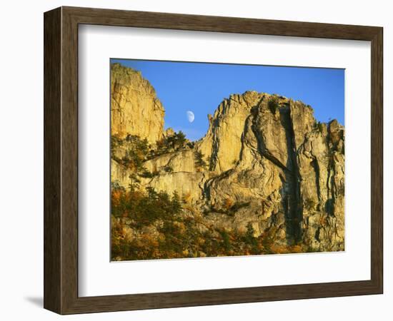 Cliff Formation, Monongahela National Forest West Virginia, USA-Charles Gurche-Framed Photographic Print