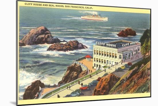 Cliff House, Seal Rocks, San Francisco, California-null-Mounted Art Print