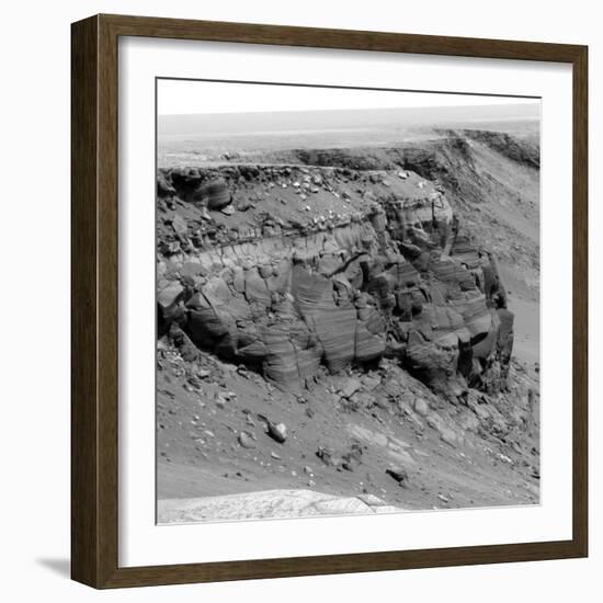 Cliff on the Surface of Mars-Stocktrek Images-Framed Photographic Print