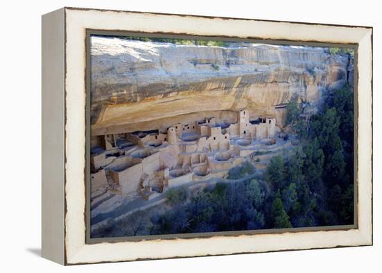 Cliff Palace Ancestral Puebloan Ruins at Mesa Verde National Park, Colorado-Richard Wright-Framed Premier Image Canvas