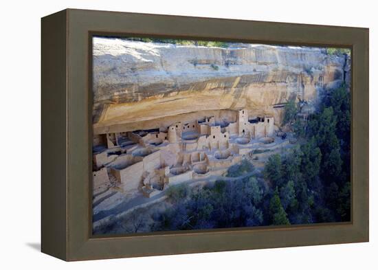 Cliff Palace Ancestral Puebloan Ruins at Mesa Verde National Park, Colorado-Richard Wright-Framed Premier Image Canvas