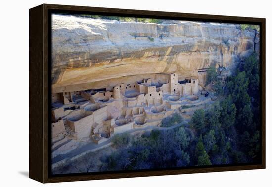 Cliff Palace Ancestral Puebloan Ruins at Mesa Verde National Park, Colorado-Richard Wright-Framed Premier Image Canvas