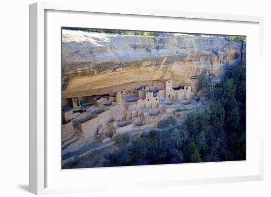 Cliff Palace Ancestral Puebloan Ruins at Mesa Verde National Park, Colorado-Richard Wright-Framed Photographic Print