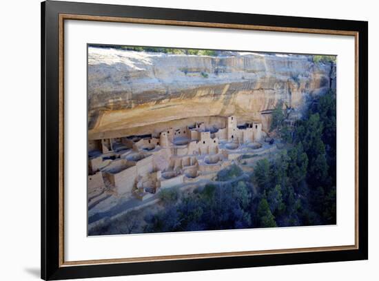 Cliff Palace Ancestral Puebloan Ruins at Mesa Verde National Park, Colorado-Richard Wright-Framed Photographic Print