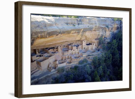 Cliff Palace Ancestral Puebloan Ruins at Mesa Verde National Park, Colorado-Richard Wright-Framed Photographic Print