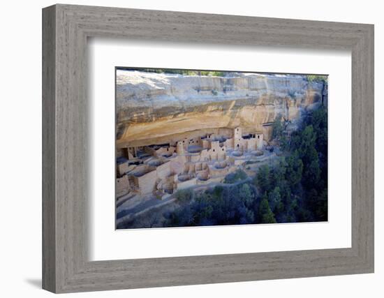 Cliff Palace Ancestral Puebloan Ruins at Mesa Verde National Park, Colorado-Richard Wright-Framed Photographic Print