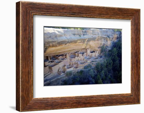 Cliff Palace Ancestral Puebloan Ruins at Mesa Verde National Park, Colorado-Richard Wright-Framed Photographic Print