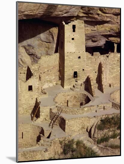 Cliff Palace Dating from Between 1200 and 1300 Ad at Mesa Verde, Colorado, USA-Rawlings Walter-Mounted Photographic Print