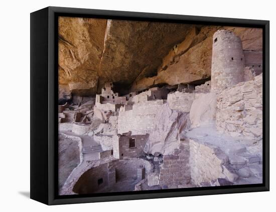 Cliff Palace Dwelling, Mesa Verde National Park, Colorado, USA-Rolf Nussbaumer-Framed Premier Image Canvas