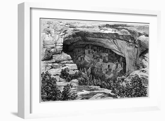 Cliff Palace in Cliff Palace Canyon, Southwest Colorado, USA, 1901-null-Framed Giclee Print