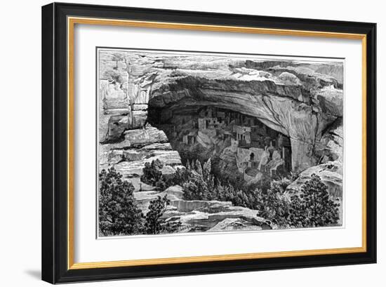 Cliff Palace in Cliff Palace Canyon, Southwest Colorado, USA, 1901-null-Framed Giclee Print