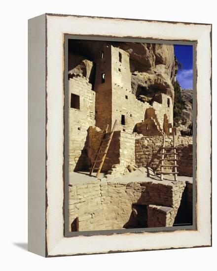 Cliff Palace, Mesa Verde, Anasazi Culture, Colorado, USA-Walter Rawlings-Framed Premier Image Canvas