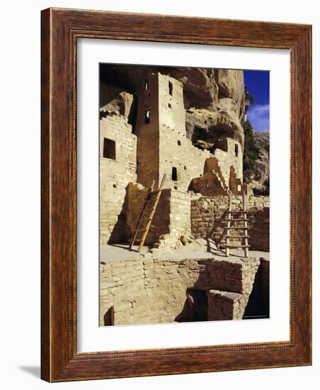 Cliff Palace, Mesa Verde, Anasazi Culture, Colorado, USA-Walter Rawlings-Framed Photographic Print