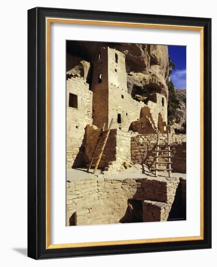 Cliff Palace, Mesa Verde, Anasazi Culture, Colorado, USA-Walter Rawlings-Framed Photographic Print
