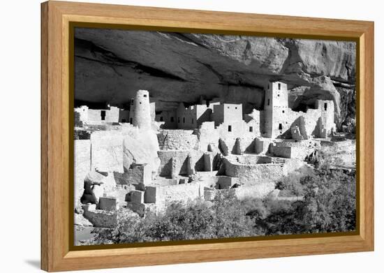 Cliff Palace Pueblo BW-Douglas Taylor-Framed Premier Image Canvas