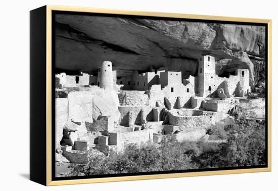 Cliff Palace Pueblo BW-Douglas Taylor-Framed Premier Image Canvas