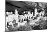 Cliff Palace Pueblo BW-Douglas Taylor-Mounted Photographic Print