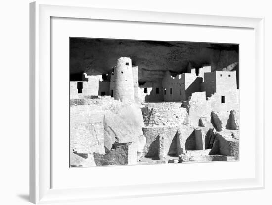 Cliff Palace Ruins BW-Douglas Taylor-Framed Photographic Print